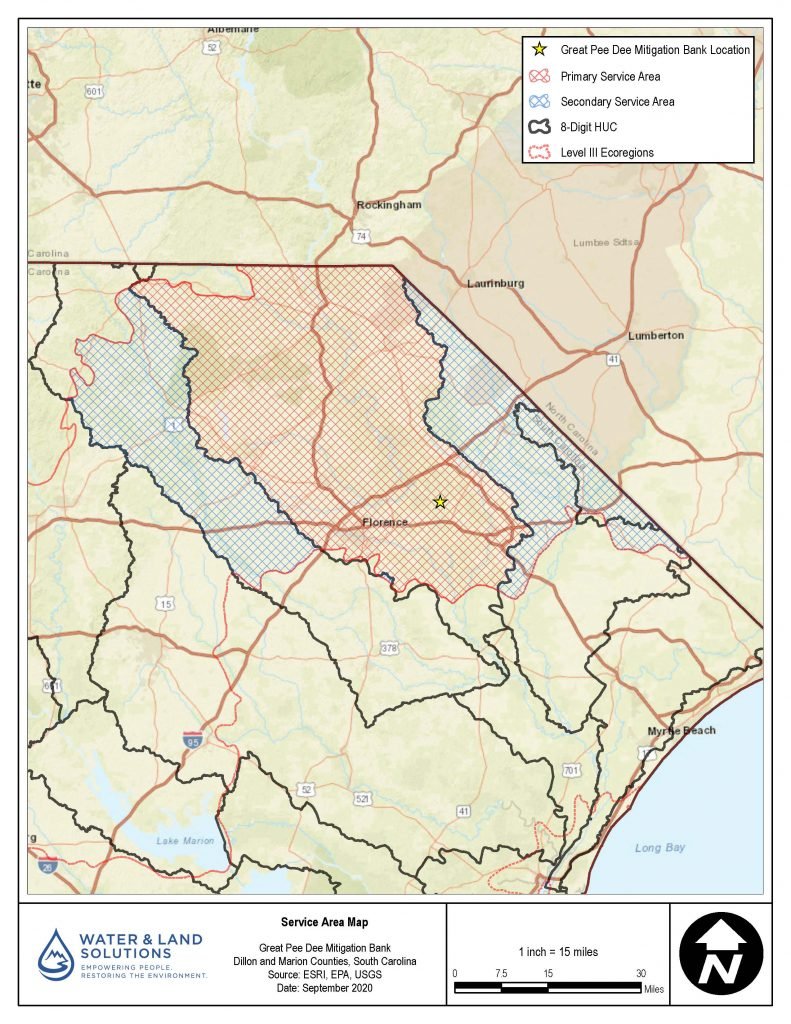 Great Pee Dee Service Area Map SC WLS