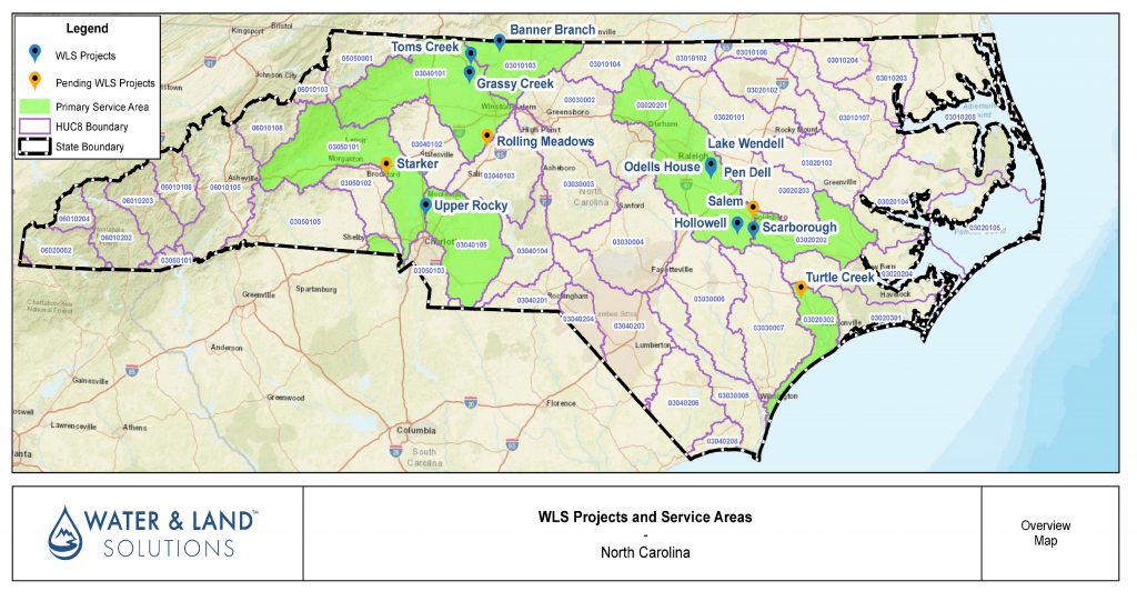 WLS NC Service Area Map